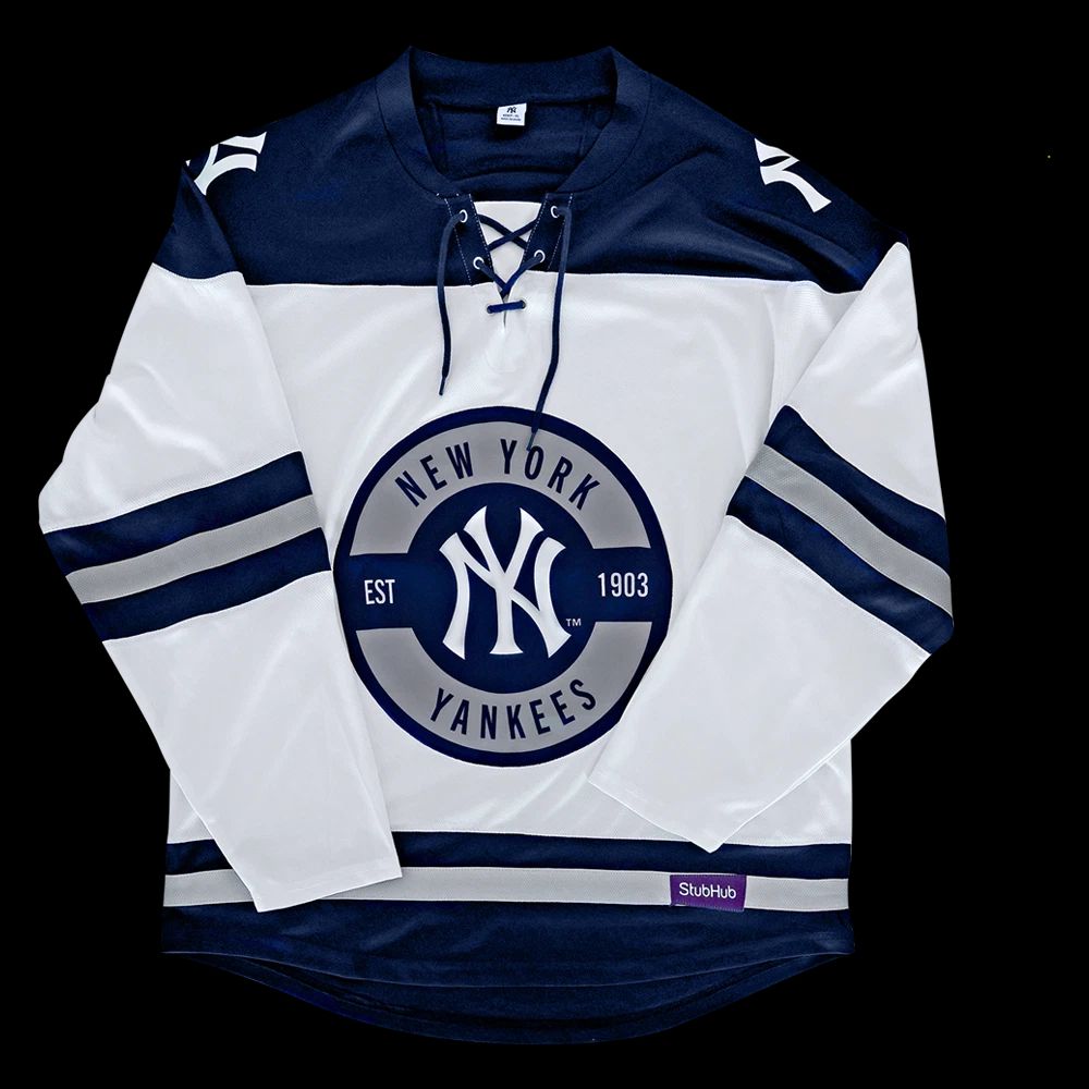New!! New York City Yankee Hockey Jersey All Size, Shirt For Fans (Loose Fit) Unisex