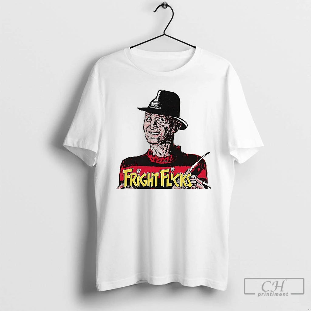 Classic Freddy Krueger Fright Flicks Halloween T Shirts Unisex