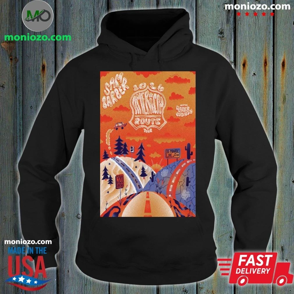 Poster Sam Barber Americas Route Tour 2026 Shirt Unisex