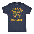 Mens Funny T Shirts Curlies Before Girlies Sarcastic Curly Fries Graphic Tee for Unisex