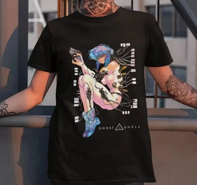 Ghost In The Shell ANIME Graphic Print Unisex Cotton Unisex