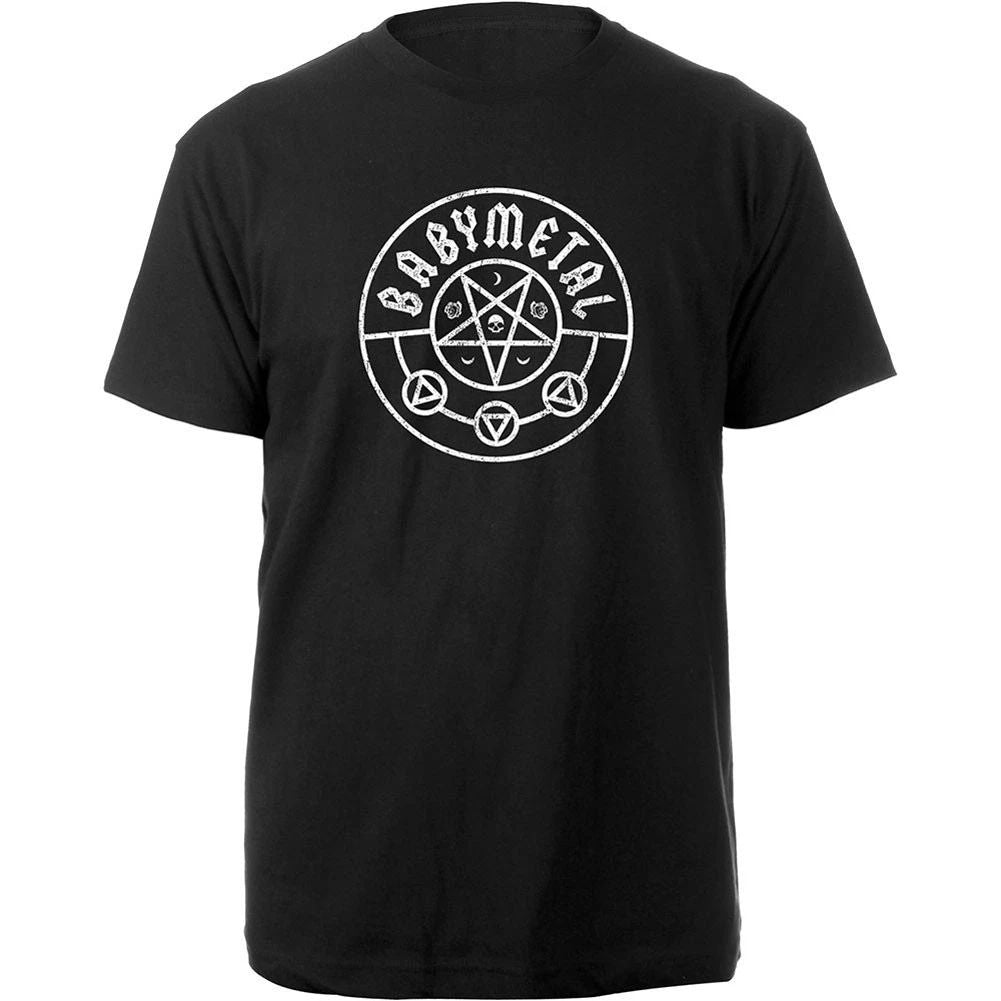 Men's Babymetal Pentagram Slim Fit Medium Black Unisex