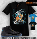 Shirt Match AJ 11 Gamma Blue 2025 Sneaker Matching Bunny Slap Bugs Lola Unisex