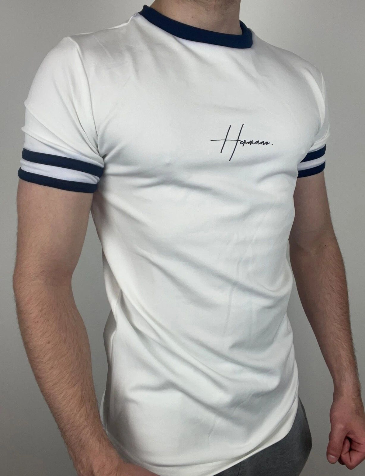 Hermano Chest Print Tee / BNWT / White / RRP £35 Unisex