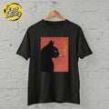 US SELLER - Black Cat Smoking Shirt Minimalist Cool Cat Aesthetic S-5XL Unisex