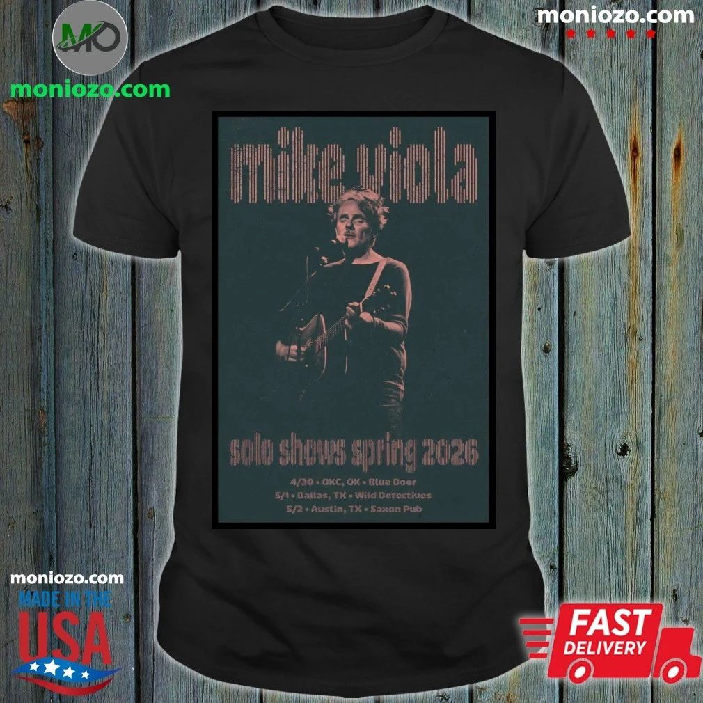 Mike Viola Spring 2026 Solo Tour Poster Shirt Unisex