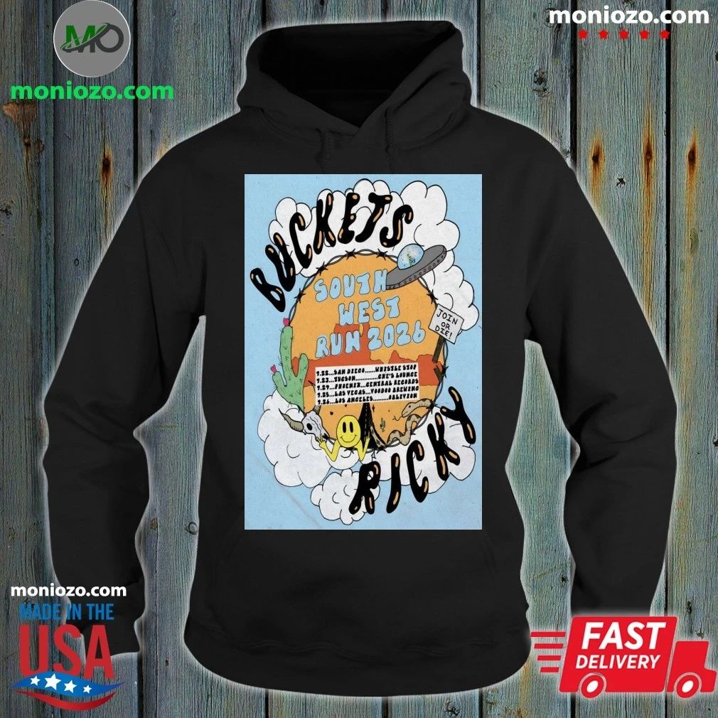 Original Buckets South West Run Tour 2026 Poster Shirt Unisex