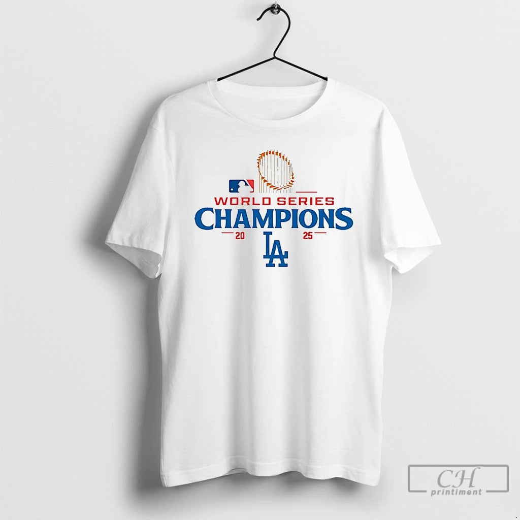 Premium Dodgers 2025 World Series Champions Players 2 Sided T Shirts Unisex
