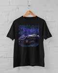 Lincoln Town Car Blue Lowrider Black Tshirt Unisex Cotton Unisex