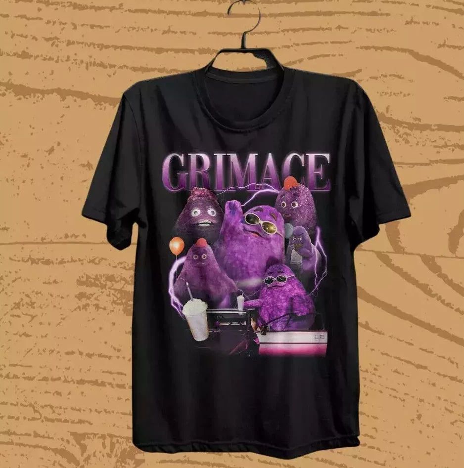 Vintage Grimace T Shirt Mcdonalds Best Grimace Merch Grimace Birthday Shirt Unisex