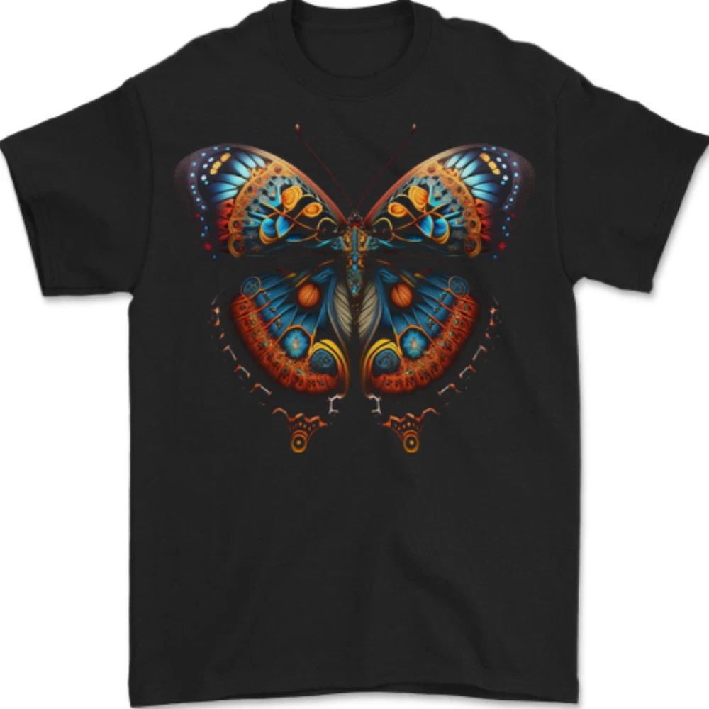 Fantasy Butterfly Design Mens 100% Cotton Unisex