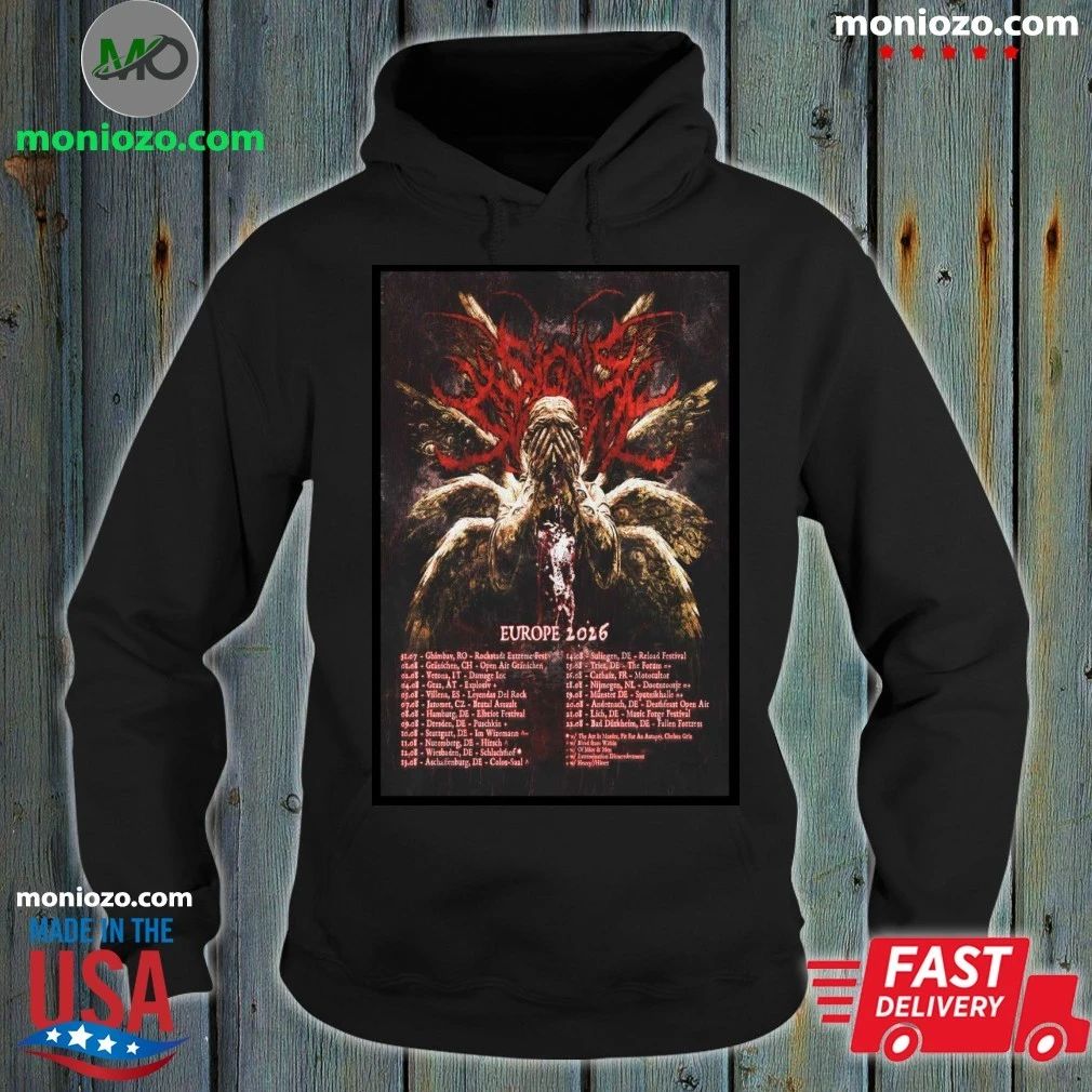Original Signs Of The Swarm Europe Tour 26 Poster Shirt – Best Gift for Music Fans Unisex