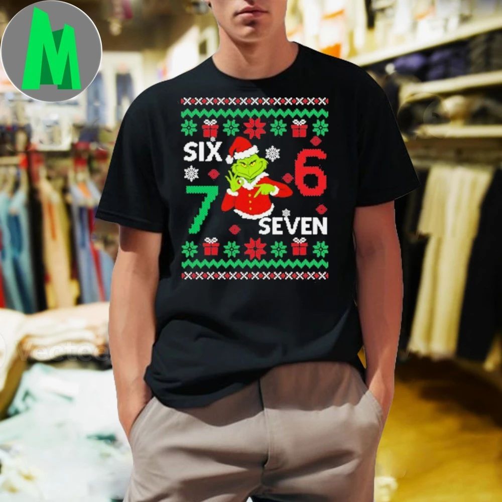 Six Seven Meme Grinch Ugly Sweater Shirt Unisex