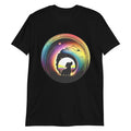 Mens Tshirt Rainbow Dog Womens Black Cat Shirt Womens Animal Lover Shirt Unisex