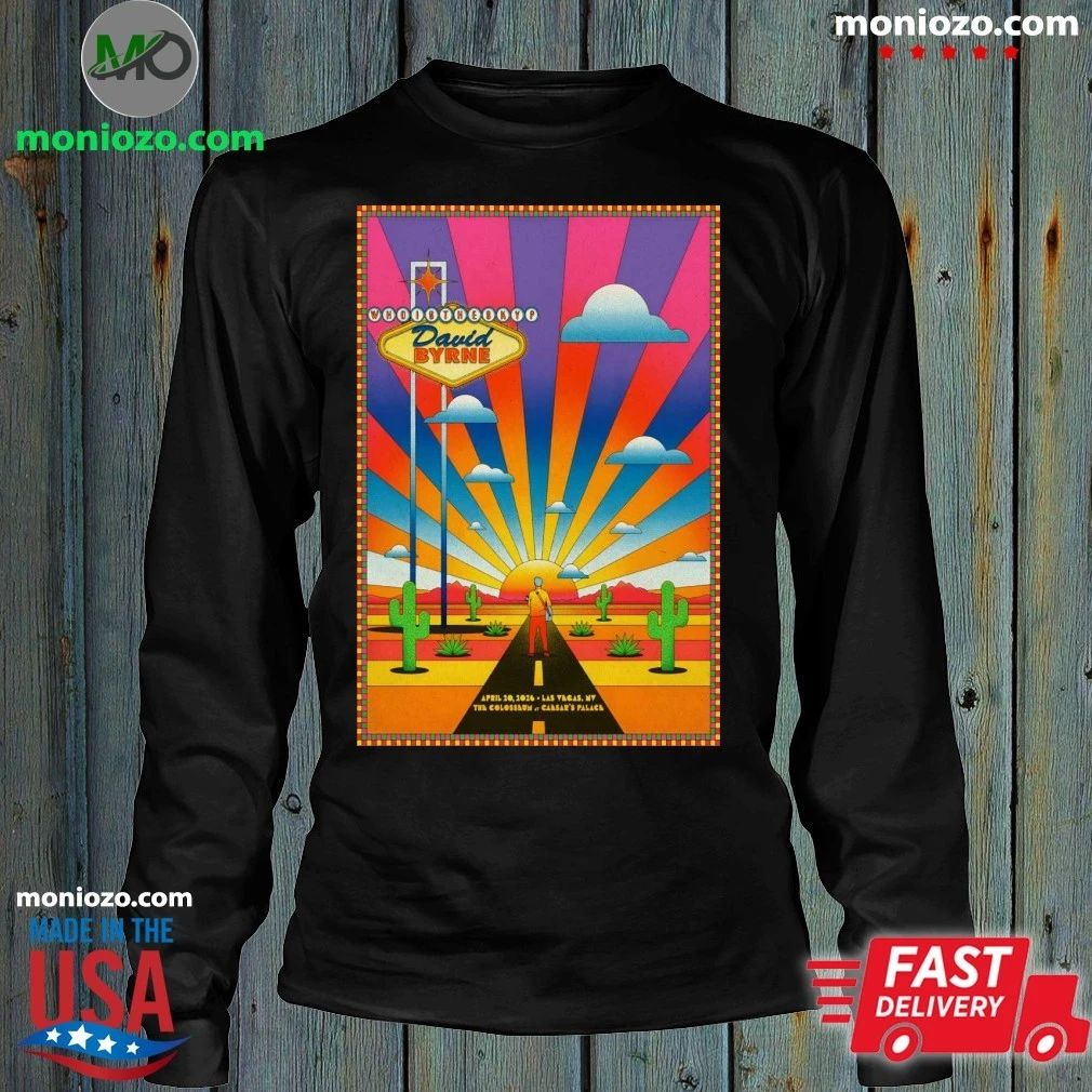 Original David Byrne Las Vegas NV 4 20 2026 Poster Shirt Unisex
