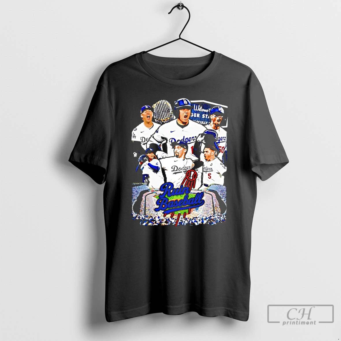 Classic Los Angeles Dodgers Ruin Baseball 2025 World Series Champions T Shirts Unisex