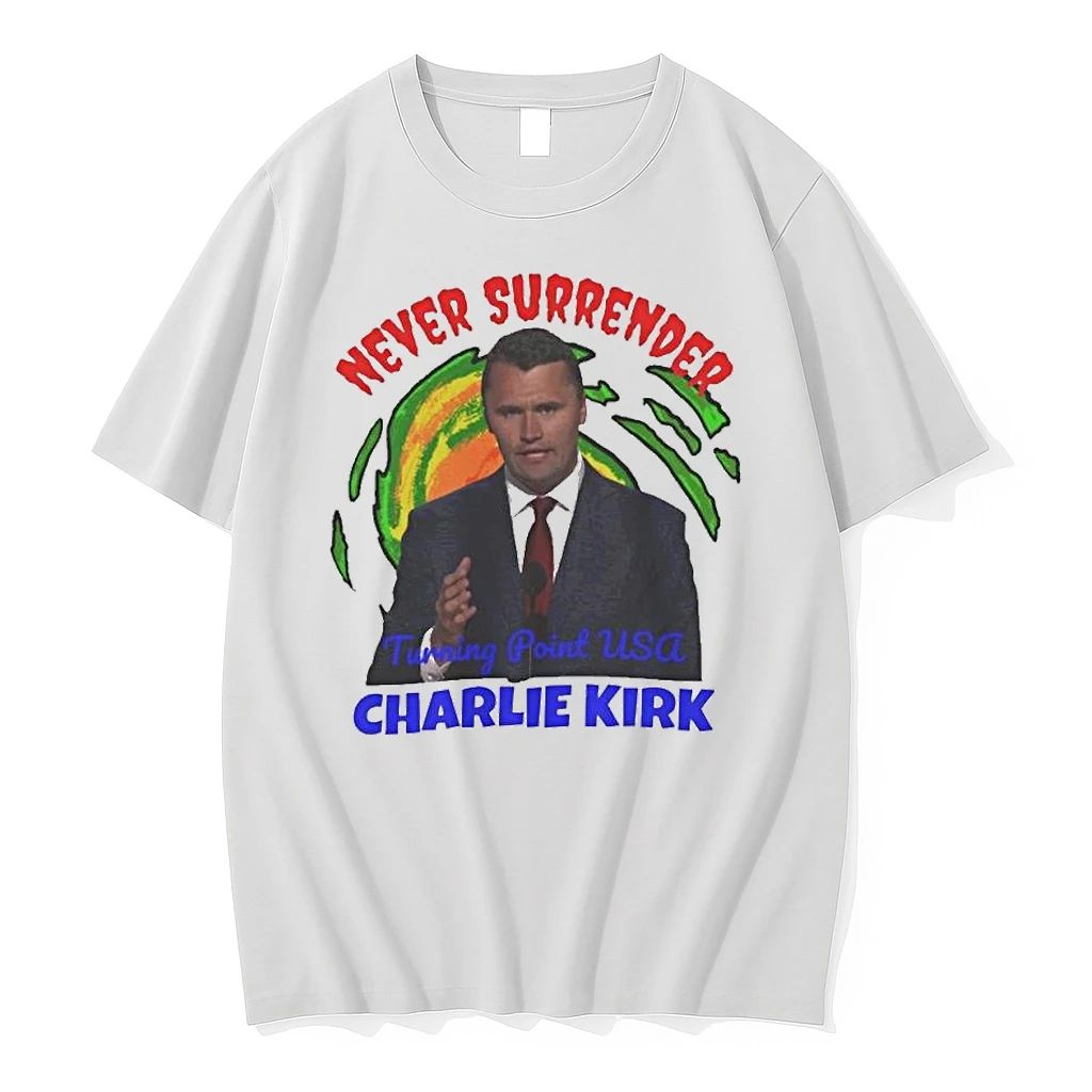 Charlie Kirk Never Surrender Rip Tshirts Sweater Unisex