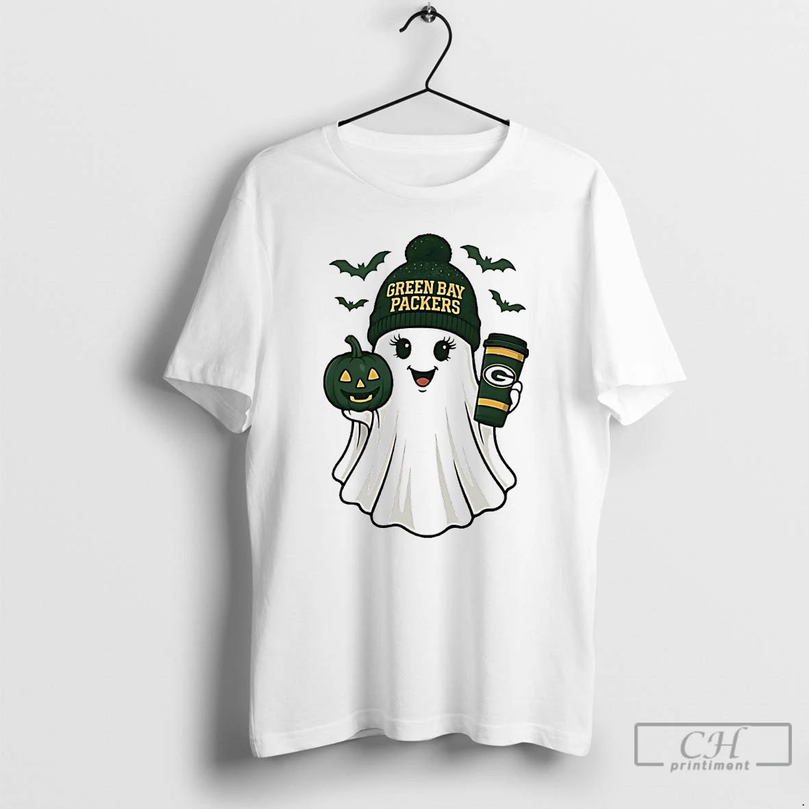 Premium Ghost Green Bay Packers Halloween T Shirts Unisex