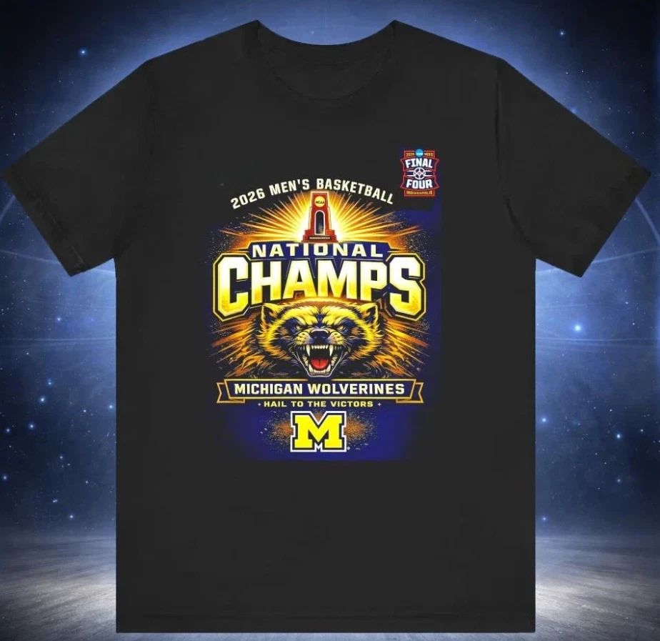 University of Michigan 2026 NCAA Men’s Basketball National Champions Shirt Unisex