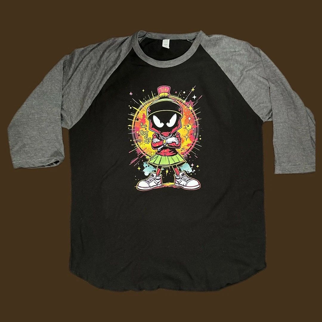 "Marvin the Martian" Space Warrior Raglan Tee Unisex