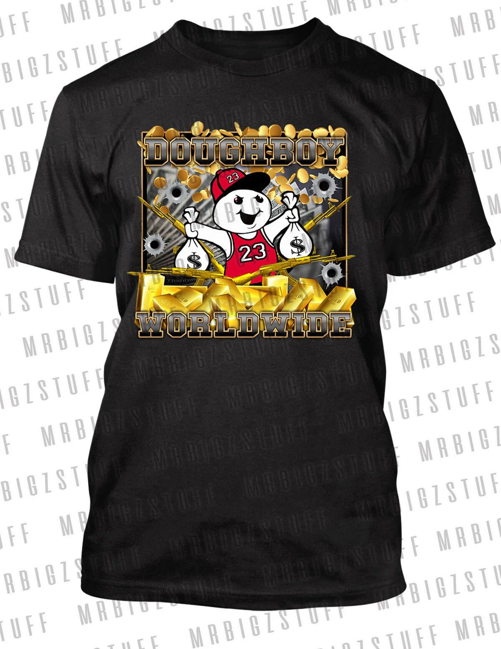 El Chapo Doughboy Worldwide Graphic Tee Shirt Pro Club Shaka Big Tall Small T Unisex