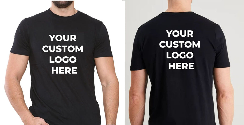 Personalised Tshirt Custom Logo Text logo Printing on Cotton T Shirt Unisex