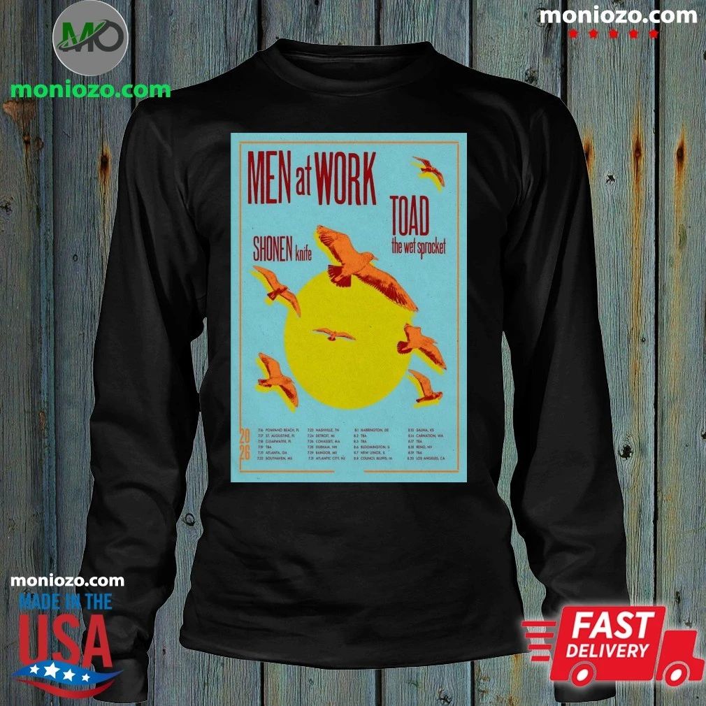 Original Men At Work Summer 2026 Shows Poster Shirt Unisex