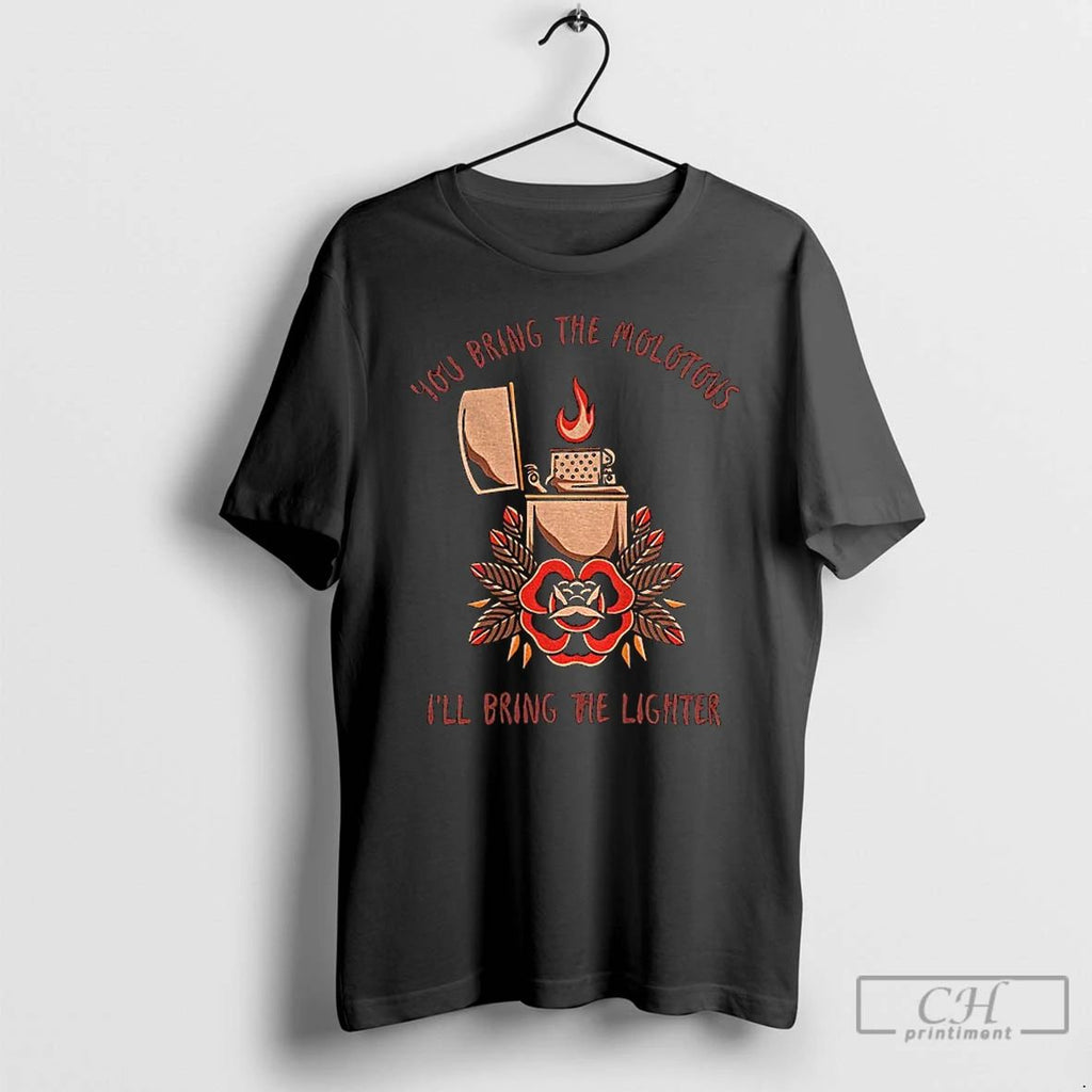 Premium Antifa You Bring The Molotovs Ill Bring The Lighter T Shirts Unisex