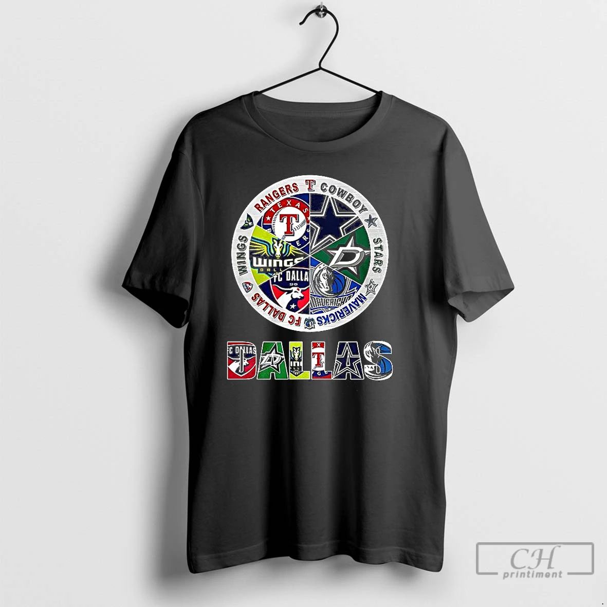 Classic Combined Logos Of Dallas Sports Teams T Shirts Unisex