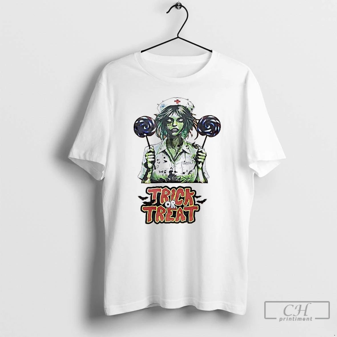 Classic Nurse Candy Trick Or Treat Halloween T Shirts Unisex