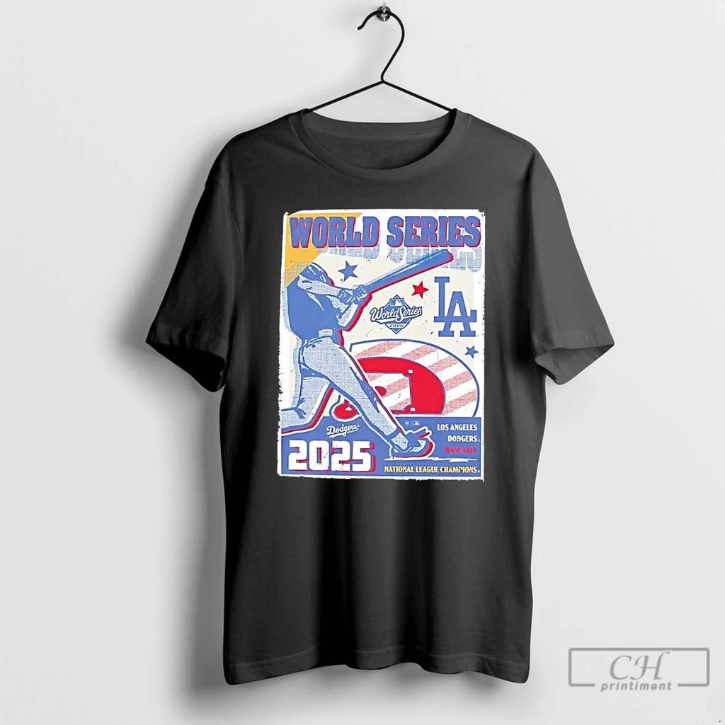 Classic Los Angeles Dodgers 2025 National League Champions World Series T Shirts Unisex