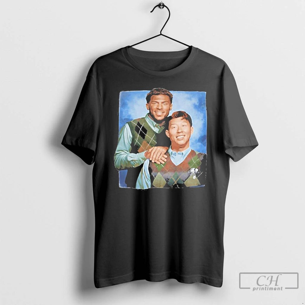 Premium Denis Bouanga And Son Heung Min Los Angeles Fc Step Brothers T Shirts Unisex