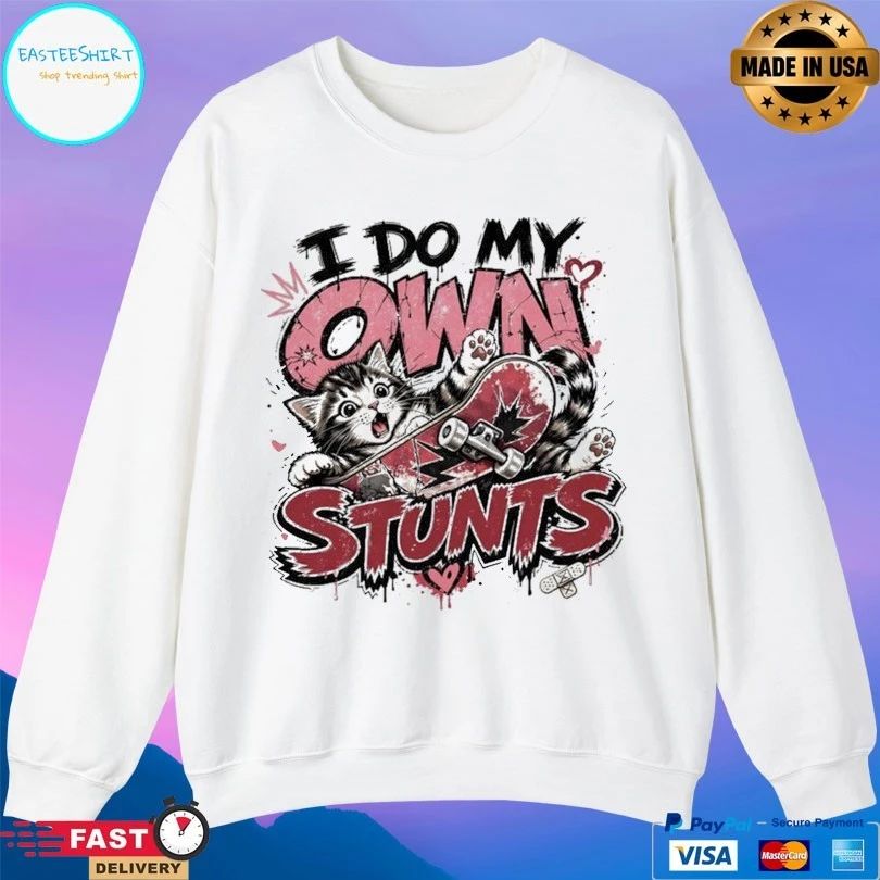 I Do My Own Stunts Skater Kitten Unisex