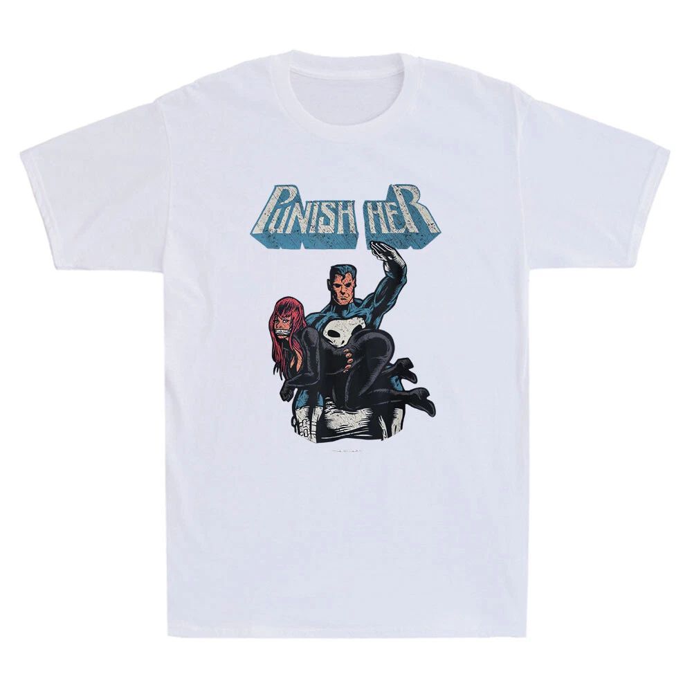 Punish Her Comic Book Funny Hero Spank Parody Meme Vintage Men's Unisex