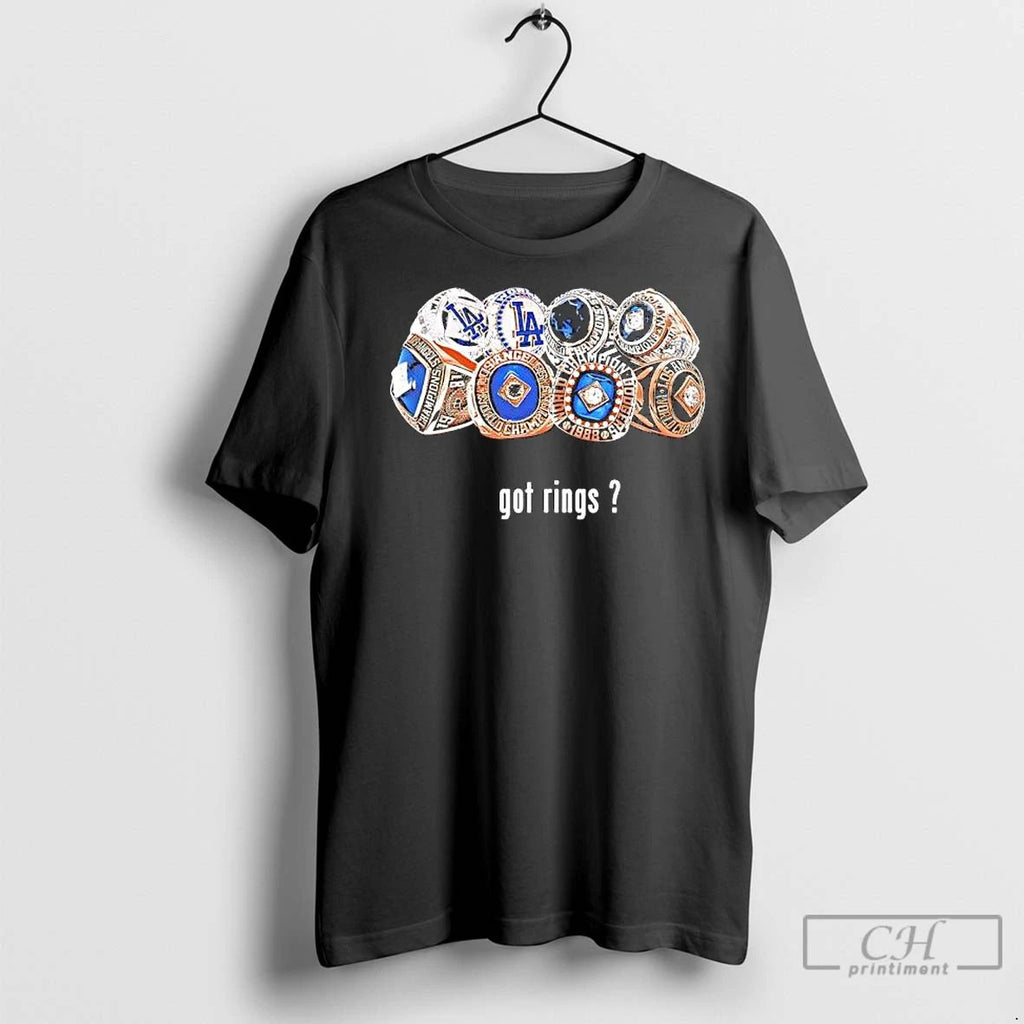 Classic Got Rings Of Los Angeles Dodgers World Series Championship Graphic 1 Unisex