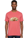 Sleeping-Golden-Retriever-1 Mens Graphic Tee, 100% Cotton, Casual Summer Wear Unisex