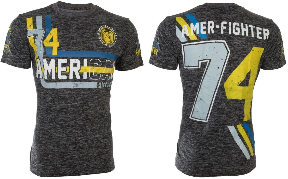 AMERICAN FIGHTER Mens Recruit Black Heather S-3XL Unisex