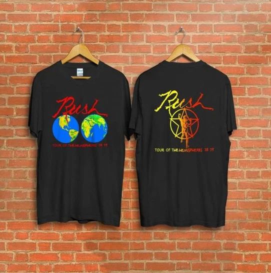 Vintage Rushh 1978 Tour Of The Hemispheres concert tee T Shirt Unisex