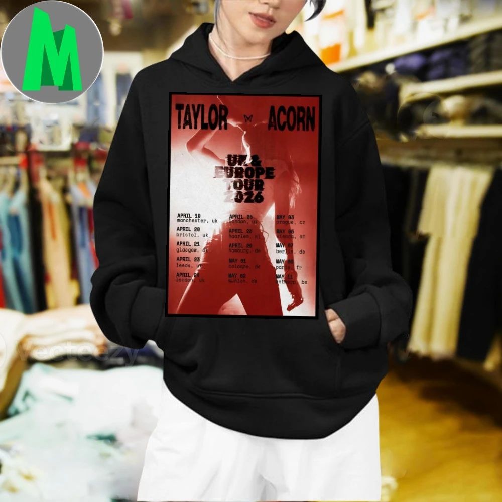 Taylor Acorn UK And Europe 2026 Shows Poster Shirt Unisex