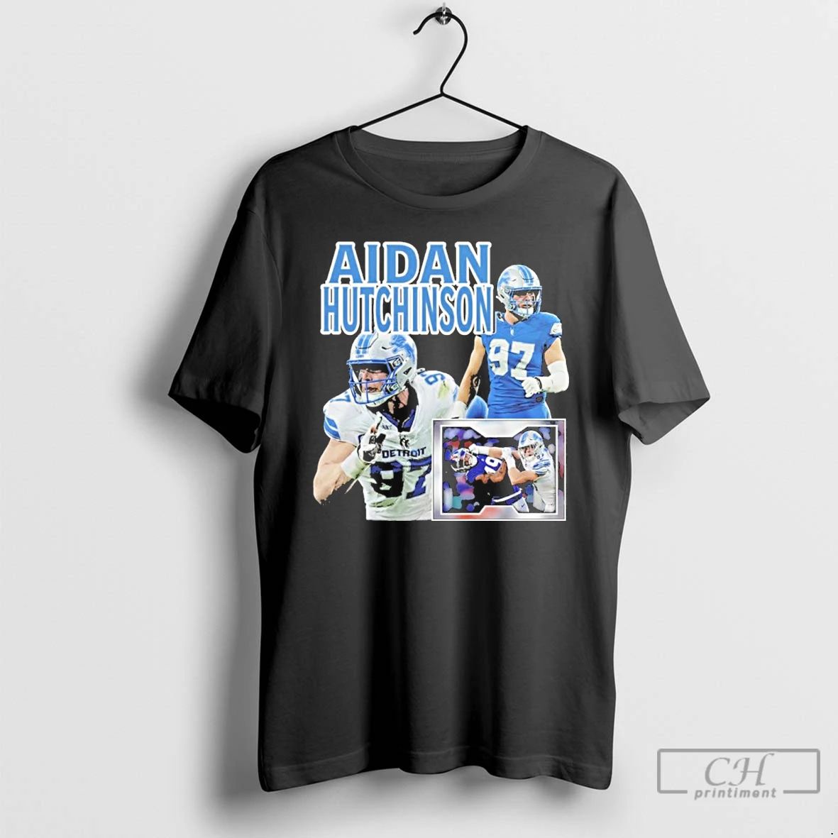 Premium Aidan Hutchinson 97 Player T Shirts Unisex