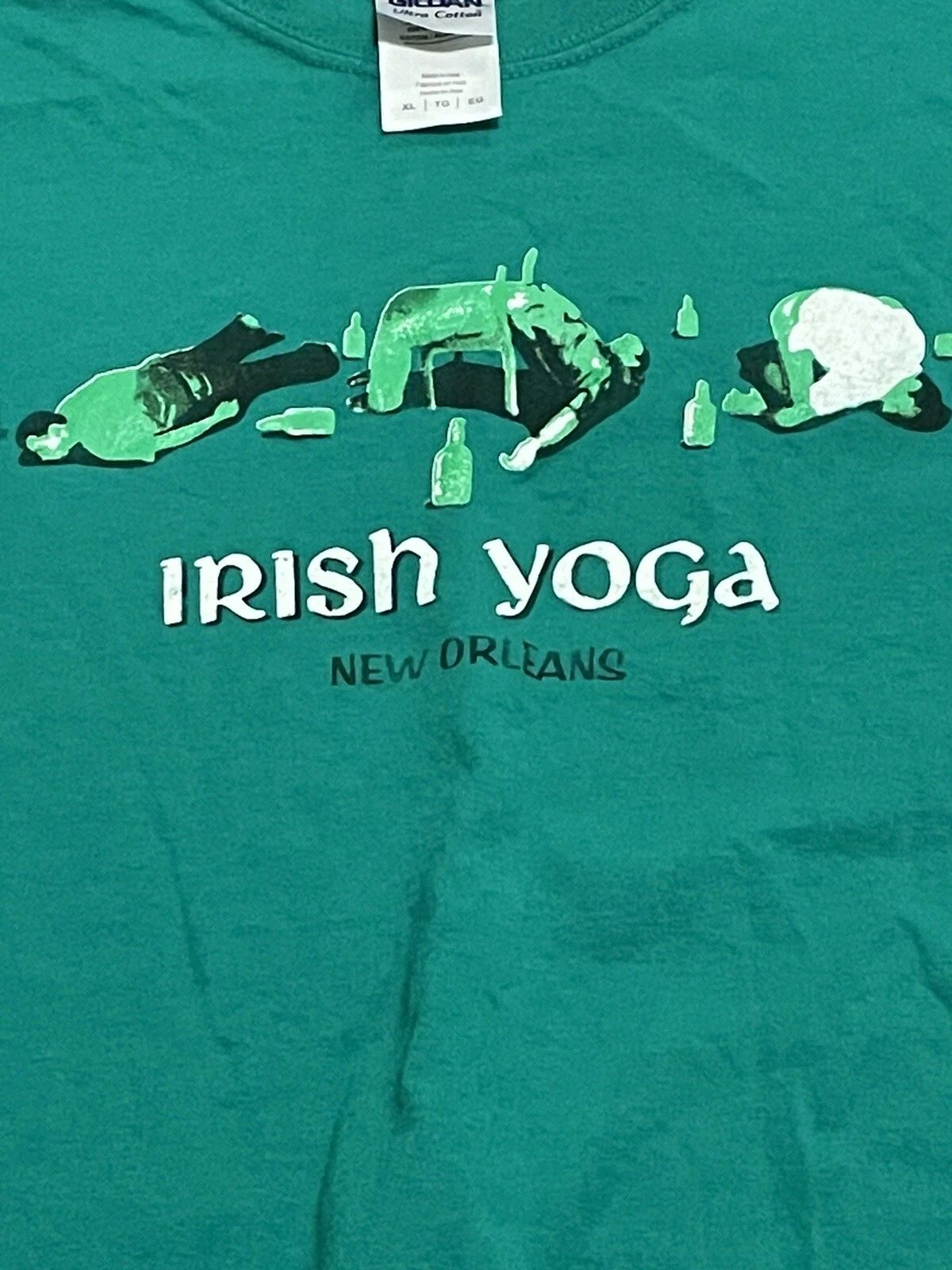 Irish Yoga New Orleans short sleeve T - shirt XL Unisex