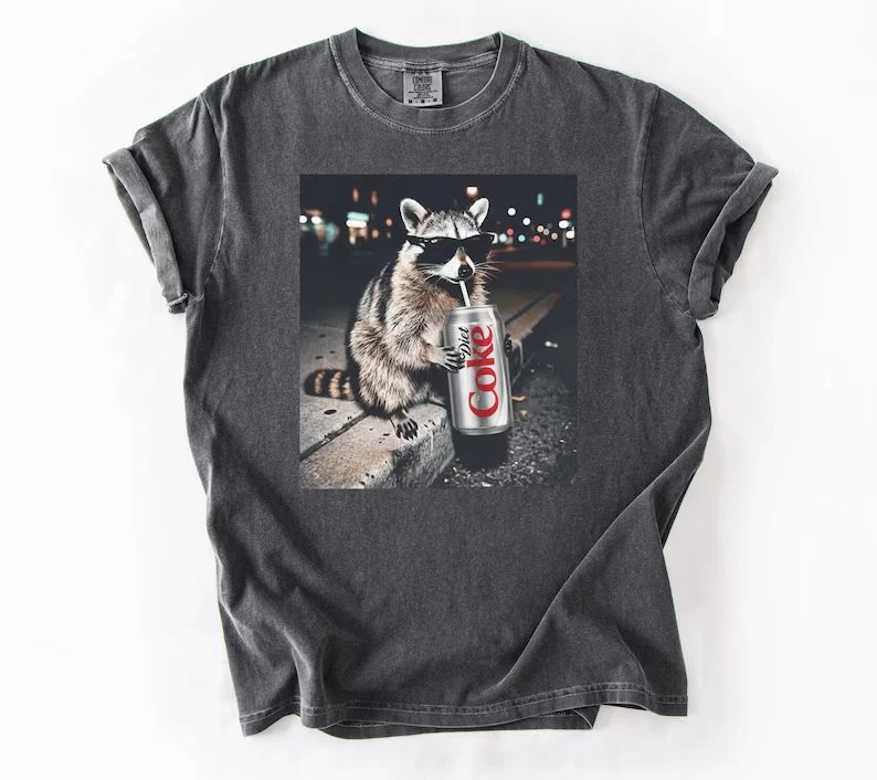 Raccoons Diet Coke s, Funny Meme Genz Dank Raccoons, Trendy Shirt Unisex