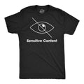 Mens Funny T Shirts Sensitive Content Sarcastic Graphic Novelty Tee for Men Unisex