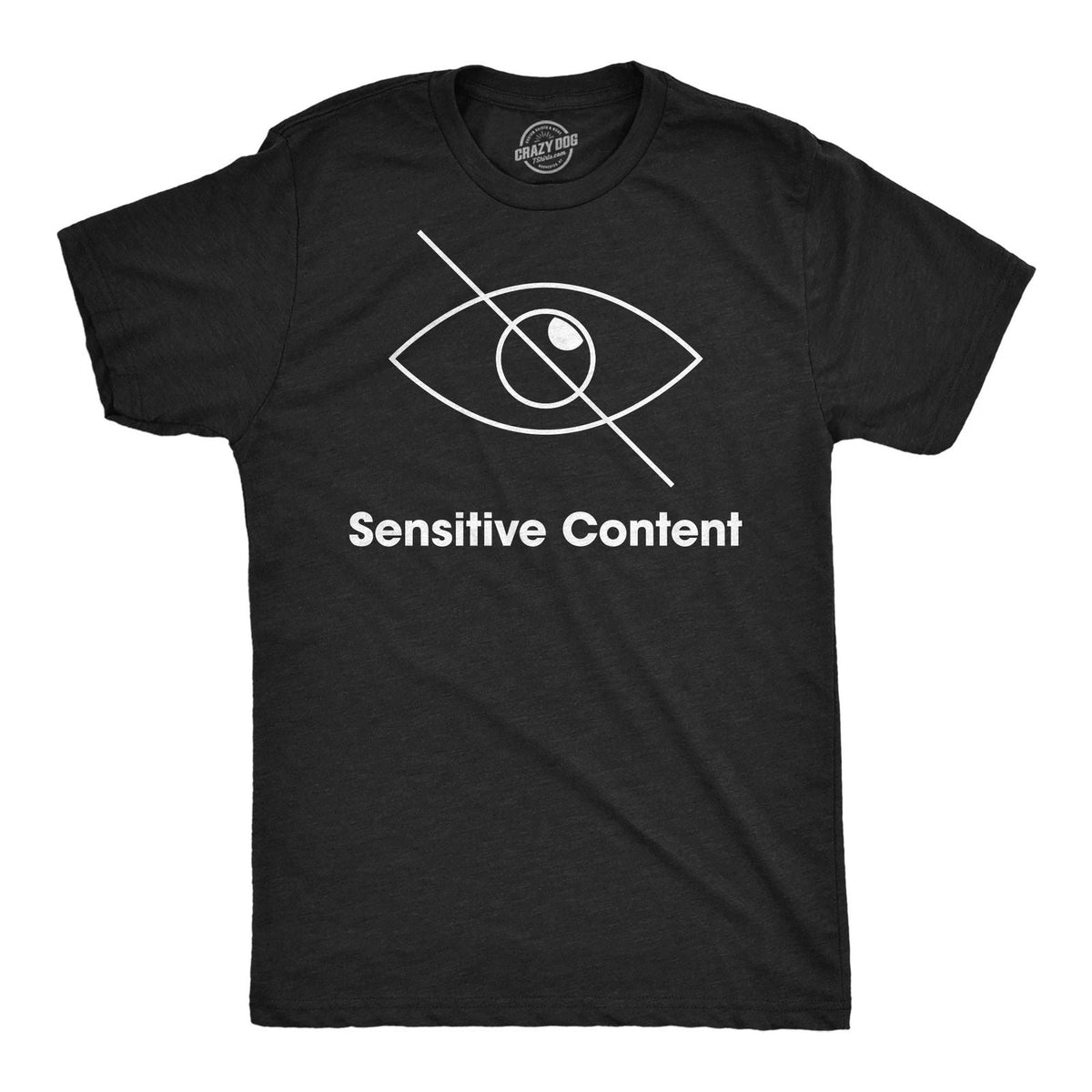 Mens Funny T Shirts Sensitive Content Sarcastic Graphic Novelty Tee for Men Unisex
