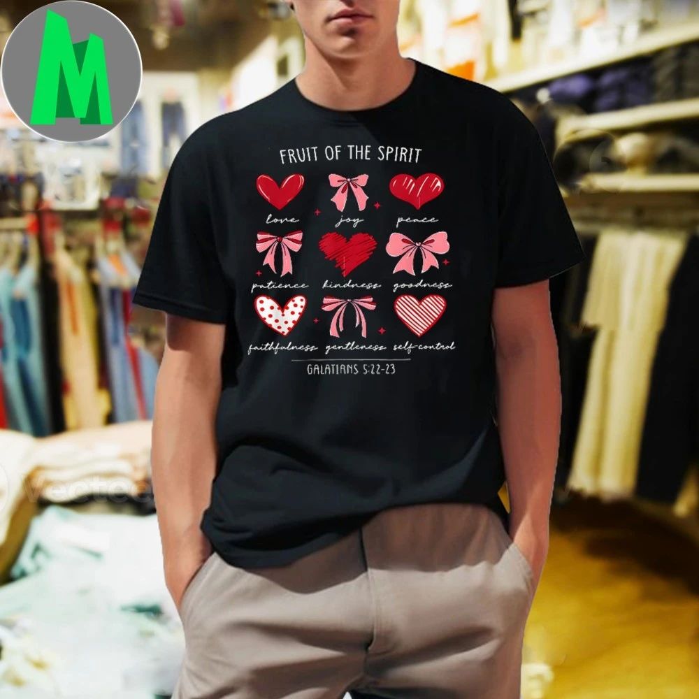 Fruit Of The Spirit Christian Hearts Galatians 5 22-23 Shirts Unisex
