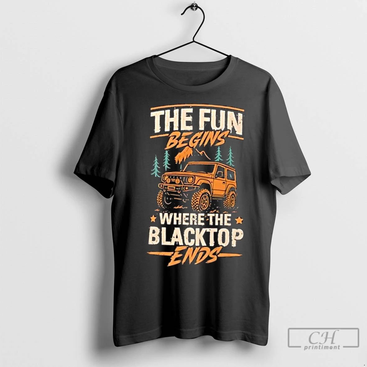 Classic The Fun Begins Where The Blacktop Ends Unisex