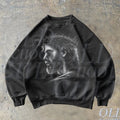 Jesus Vintage 90s Graphic , Retro Y2k Jesus Hand Drawn Sweater, Unisex