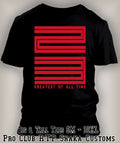 23 Greatest of All Time Barcode Men Graphic Pro Club Shaka Tee Shirt Big Tall Sm Unisex