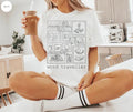 Word Traveller Comfort Tee Shirt Travel Lover Gift Soft Cotton Top Unisex
