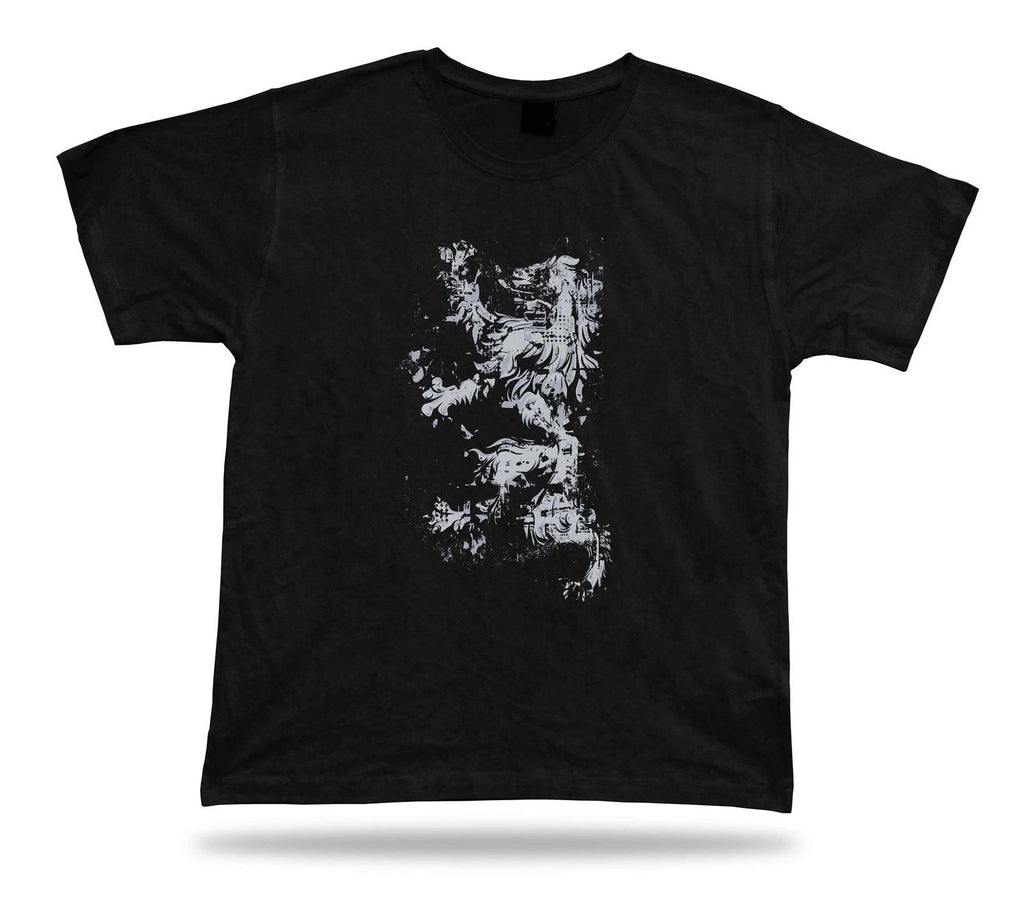 Heraldic Lion Symbol bravery nobility royalty strength stylish t shirt design Unisex